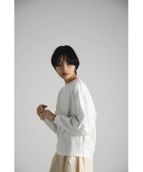 STYLEMIXER（スタイルミキサー）の「バックオープンドロストカットトップ（Tシャツ/カットソー・レディース・ライトベージュ/ブラック/ホワイト・FREE）」の4枚目の写真