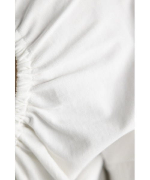 STYLEMIXER（スタイルミキサー）の「バックオープンドロストカットトップ（Tシャツ/カットソー・レディース・ライトベージュ/ブラック/ホワイト・FREE）」の10枚目の写真