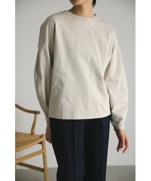 STYLEMIXER（スタイルミキサー）の「バックオープンドロストカットトップ（Tシャツ/カットソー・レディース・ライトベージュ/ブラック/ホワイト・FREE）」の21枚目の写真