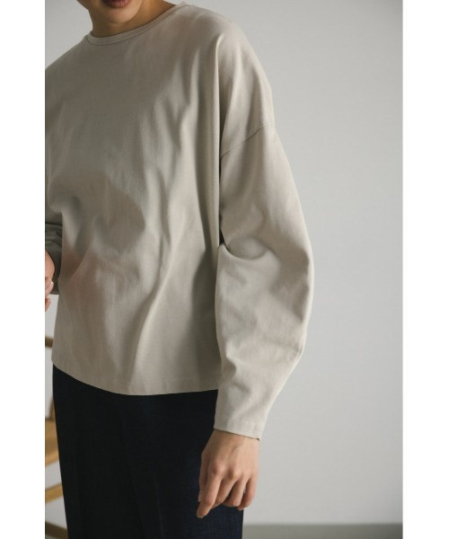 STYLEMIXER（スタイルミキサー）の「バックオープンドロストカットトップ（Tシャツ/カットソー・レディース・ライトベージュ/ブラック/ホワイト・FREE）」の22枚目の写真