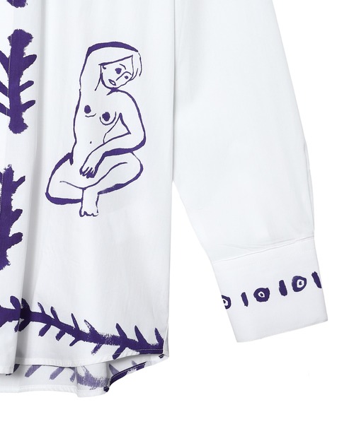 Carne Bollente（カルネボレンテ）の「Carne Bollente Wild Wild West CL2311006（シャツ/ブラウス・レディース・ホワイト・MEDIUM/X-SMALL）」の2枚目の写真