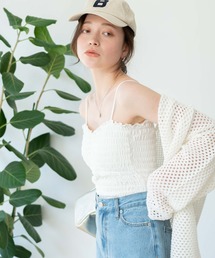 WEGO | WEGO/2ストラップカップインシャーリングキャミソール(キャミソール)