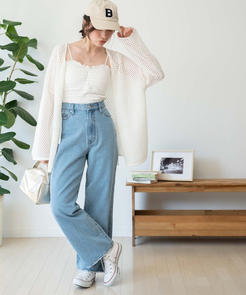 WEGO（ウィゴー）の「WEGO/2ストラップカップインシャーリングキャミソール（キャミソール・レディース・ホワイト/ブラック/アイボリー/オリーブ・FREE）」の5枚目の写真