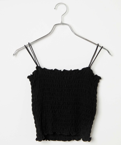 WEGO（ウィゴー）の「WEGO/2ストラップカップインシャーリングキャミソール（キャミソール・レディース・ホワイト/ブラック/アイボリー/オリーブ・FREE）」の20枚目の写真