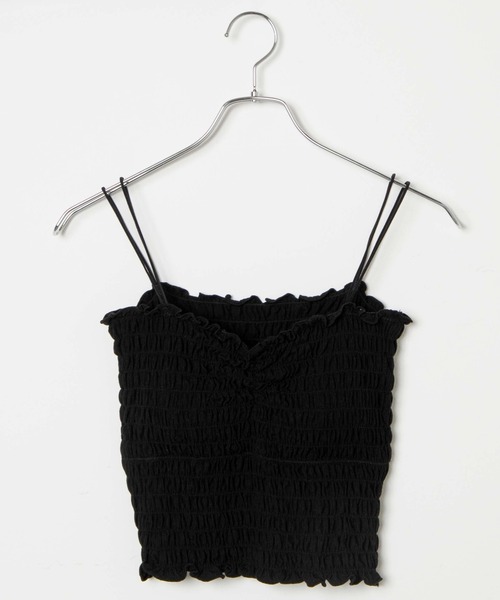 WEGO（ウィゴー）の「WEGO/2ストラップカップインシャーリングキャミソール（キャミソール・レディース・ホワイト/ブラック/アイボリー/オリーブ・FREE）」の21枚目の写真