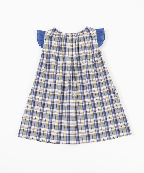 KP（ケーピー）の「先染めマドラスチェック柄ワンピース100～130（ワンピース・キッズ・ネイビー/ピンク・120cm/130cm/110cm/100cm）」の7枚目の写真