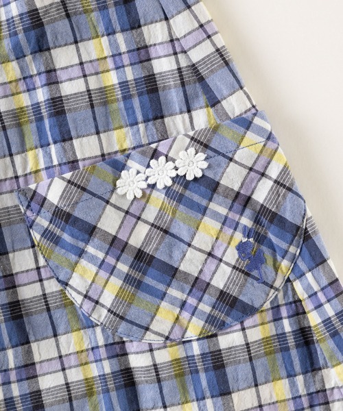 KP（ケーピー）の「先染めマドラスチェック柄ワンピース100～130（ワンピース・キッズ・ネイビー/ピンク・120cm/130cm/110cm/100cm）」の10枚目の写真