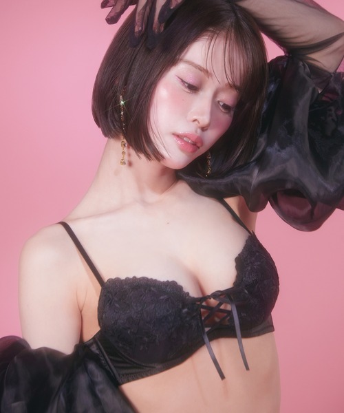 Ravijour(ラヴィジュール)の「ビタークロス ホットリフト ブラ(B~Cカップ)(ブラジャー・レディース・ピンク/ネイビー/ブラック/ピンク系その他/マスタード・C65/B65/C70/B70/B75/C75/C60/B60)」の8枚目の写真