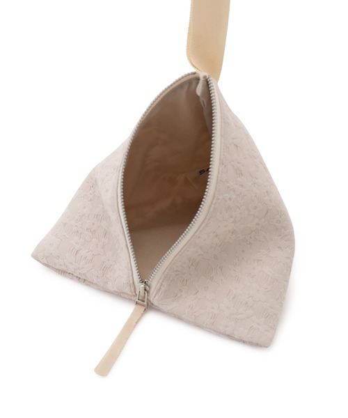 SALON adam et rope'(サロン アダム エ ロペ)の「エッセンシャルフラワージャガードテトラポーチ/ハンドバッグ(ハンドバッグ・レディース・ベージュ/ブラック・FREE)」の6枚目の写真