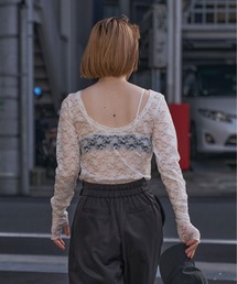 INSIIS | バックオープン2wayレーストップス(Tシャツ/カットソー)