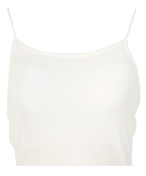 KOBE LETTUCE（コウベレタス）の「ショート丈カップ付きキャミソール（キャミソール・レディース・オフホワイト/ブラック/ブラウン/杢グレー/アイボリー系・FREE）」の16枚目の写真