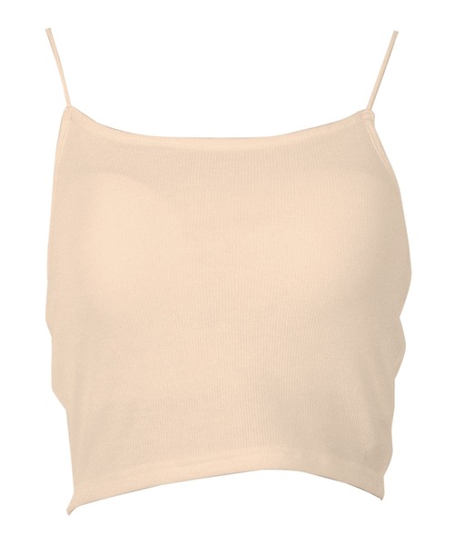 KOBE LETTUCE（コウベレタス）の「ショート丈カップ付きキャミソール（キャミソール・レディース・オフホワイト/ブラック/ブラウン/杢グレー/アイボリー系・FREE）」の13枚目の写真