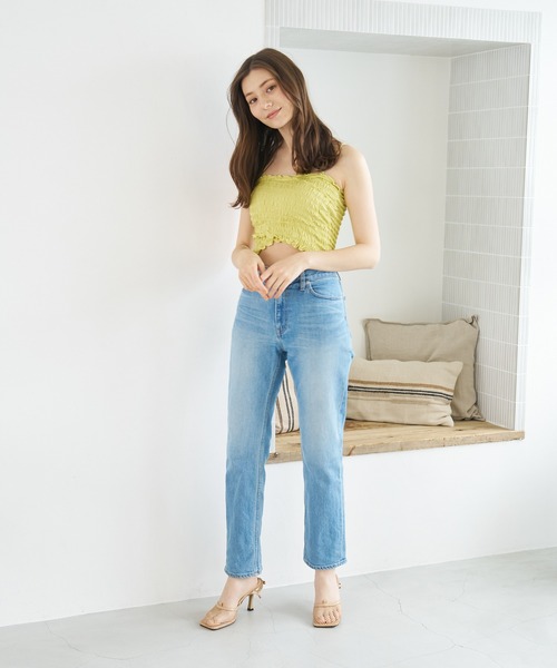 a:mure(アミュール)の「シャーリングキャミソール(キャミソール・レディース・ライトグリーン/ホワイト/ブラック・FREE)」の16枚目の写真