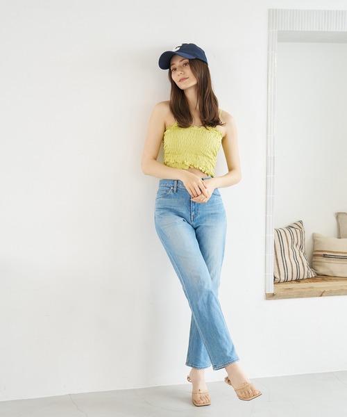 a:mure(アミュール)の「シャーリングキャミソール(キャミソール・レディース・ライトグリーン/ホワイト/ブラック・FREE)」の19枚目の写真