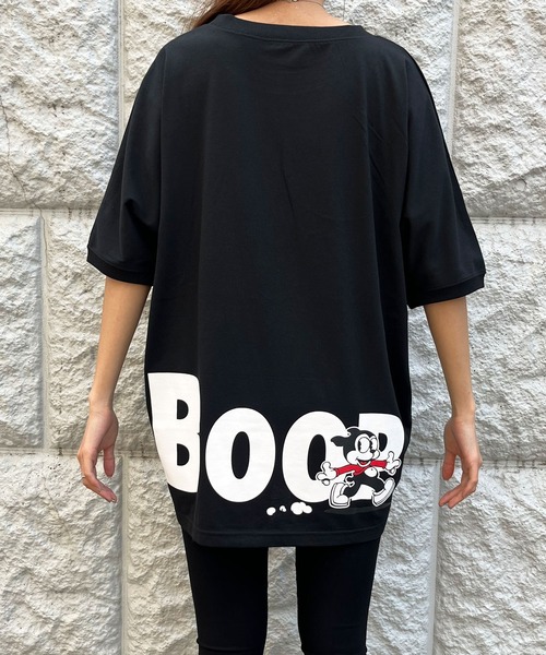 GLAMOROUS JANE（グラマラスジェーン）の「前後ロゴプリントBETTYBOOPTシャツ（Tシャツ/カットソー・レディース・オフホワイト/チャコールグレー/ブラック・FREE）」の17枚目の写真