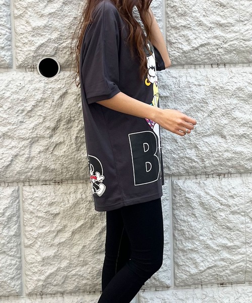 GLAMOROUS JANE（グラマラスジェーン）の「前後ロゴプリントBETTYBOOPTシャツ（Tシャツ/カットソー・レディース・オフホワイト/チャコールグレー/ブラック・FREE）」の14枚目の写真