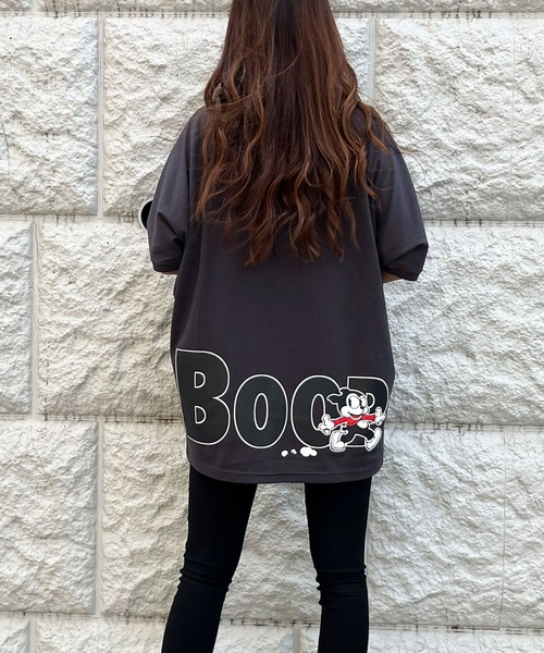 GLAMOROUS JANE（グラマラスジェーン）の「前後ロゴプリントBETTYBOOPTシャツ（Tシャツ/カットソー・レディース・オフホワイト/チャコールグレー/ブラック・FREE）」の22枚目の写真