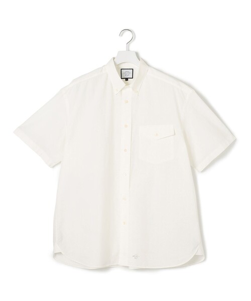 J.PRESS YORK STREET(ジェイプレスヨークストリート)の「【UNISEX】タイプライター ワッシャーシャツ/B.D(シャツ/ブラウス・メンズ・ホワイト系/グレー系/ネイビー系/ベージュ系・SMALL/MEDIUM/LARGE)」の2枚目の写真