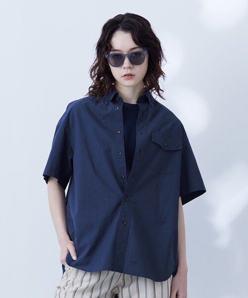 J.PRESS YORK STREET(ジェイプレスヨークストリート)の「【UNISEX】タイプライター ワッシャーシャツ/B.D(シャツ/ブラウス・メンズ・ホワイト系/グレー系/ネイビー系/ベージュ系・SMALL/MEDIUM/LARGE)」の4枚目の写真