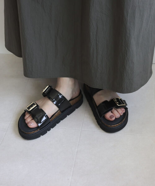 PLAKTON（プラクトン）の「【PLAKTON/プラクトン】2ベルトラグソールサンダル（サンダル・レディース・チャコールグレー/ブラック・36/37）」の4枚目の写真