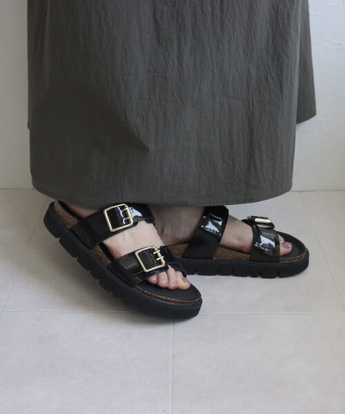 PLAKTON（プラクトン）の「【PLAKTON/プラクトン】2ベルトラグソールサンダル（サンダル・レディース・チャコールグレー/ブラック・36/37）」の6枚目の写真