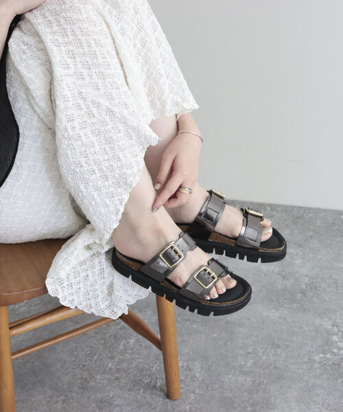 PLAKTON（プラクトン）の「【PLAKTON/プラクトン】2ベルトラグソールサンダル（サンダル・レディース・チャコールグレー/ブラック・36/37）」の9枚目の写真