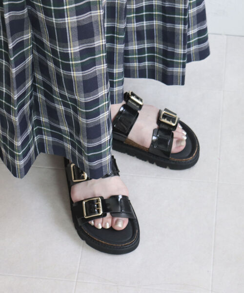 PLAKTON（プラクトン）の「【PLAKTON/プラクトン】2ベルトラグソールサンダル（サンダル・レディース・チャコールグレー/ブラック・36/37）」の12枚目の写真