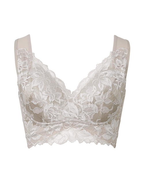 BRADELIS NEWYORK（ブラデリスニューヨーク）の「ハートフルカップカシュクールブラ23  ブラデリス 補正下着 補整 ブラレット（ブラジャー・レディース・ブラック/ダークパープル/ピンクベージュ/ライラック/グレイッシュベージュ/コーラル/ベージュ系・S/M/L/LL/3L/4L/5L）」の13枚目の写真