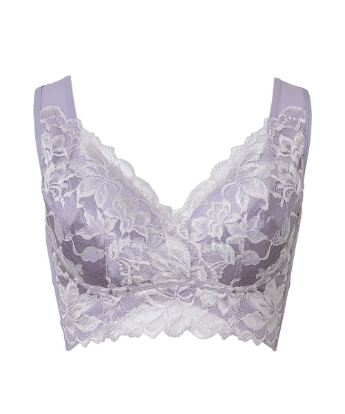 BRADELIS NEWYORK（ブラデリスニューヨーク）の「ハートフルカップカシュクールブラ23  ブラデリス 補正下着 補整 ブラレット（ブラジャー・レディース・ブラック/ダークパープル/ピンクベージュ/ライラック/グレイッシュベージュ/コーラル/ベージュ系・S/M/L/LL/3L/4L/5L）」の15枚目の写真