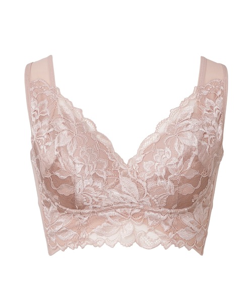 BRADELIS NEWYORK（ブラデリスニューヨーク）の「ハートフルカップカシュクールブラ23  ブラデリス 補正下着 補整 ブラレット（ブラジャー・レディース・ブラック/ダークパープル/ピンクベージュ/ライラック/グレイッシュベージュ/コーラル/ベージュ系・S/M/L/LL/3L/4L/5L）」の11枚目の写真