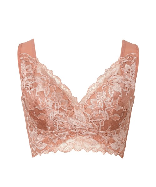 BRADELIS NEWYORK（ブラデリスニューヨーク）の「ハートフルカップカシュクールブラ23  ブラデリス 補正下着 補整 ブラレット（ブラジャー・レディース・ブラック/ダークパープル/ピンクベージュ/ライラック/グレイッシュベージュ/コーラル/ベージュ系・S/M/L/LL/3L/4L/5L）」の18枚目の写真