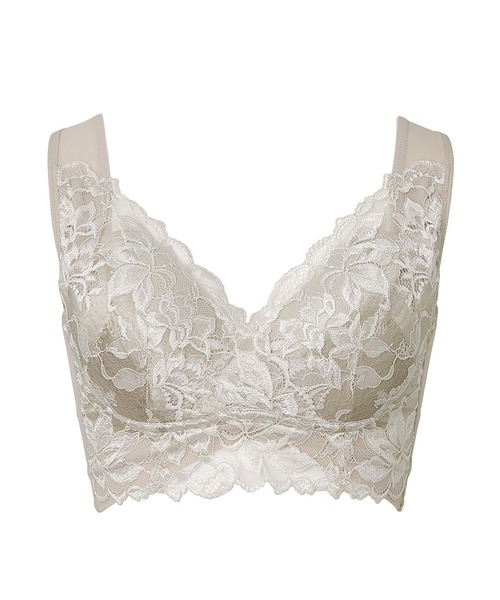 BRADELIS NEWYORK（ブラデリスニューヨーク）の「ハートフルカップカシュクールブラ23  ブラデリス 補正下着 補整 ブラレット（ブラジャー・レディース・ブラック/ダークパープル/ピンクベージュ/ライラック/グレイッシュベージュ/コーラル/ベージュ系・S/M/L/LL/3L/4L/5L）」の22枚目の写真