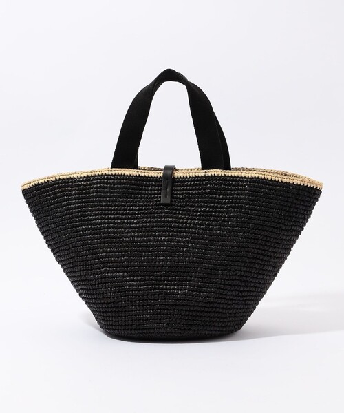 MAISON N.H PARIS（メゾンエヌアッシュパリ）の「MAISON N.H PARIS CARLA GRAND トートバッグ（かごバッグ・レディース・ブラック系その他・FREE）」の4枚目の写真