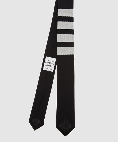 THOM BROWNE（トムブラウン）の「TIE IN 4BAR PLAIN WEAVE SUITING（ネクタイ・メンズ・ネイビー/グレー・ONE SIZE）」の3枚目の写真