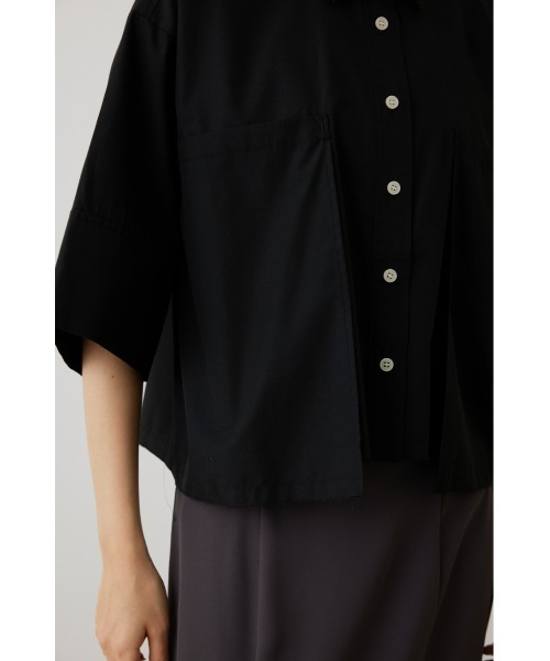 crie conforto（クリーコンフォルト）の「クロップドシャツ（シャツ/ブラウス・レディース・ライトブルー/ブラック/オフホワイト・FREE）」の21枚目の写真