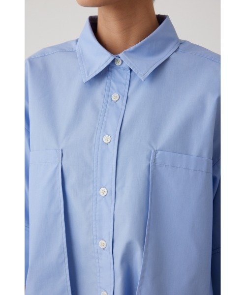 crie conforto（クリーコンフォルト）の「クロップドシャツ（シャツ/ブラウス・レディース・ライトブルー/ブラック/オフホワイト・FREE）」の18枚目の写真