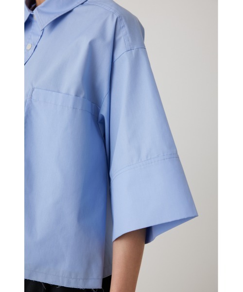 crie conforto（クリーコンフォルト）の「クロップドシャツ（シャツ/ブラウス・レディース・ライトブルー/ブラック/オフホワイト・FREE）」の22枚目の写真