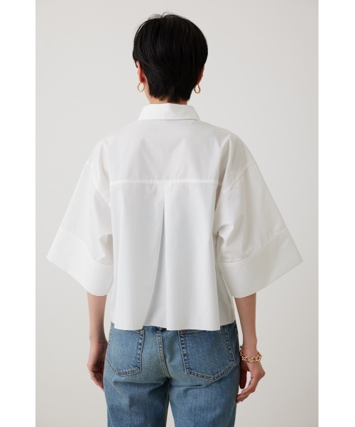 crie conforto（クリーコンフォルト）の「クロップドシャツ（シャツ/ブラウス・レディース・ライトブルー/ブラック/オフホワイト・FREE）」の19枚目の写真