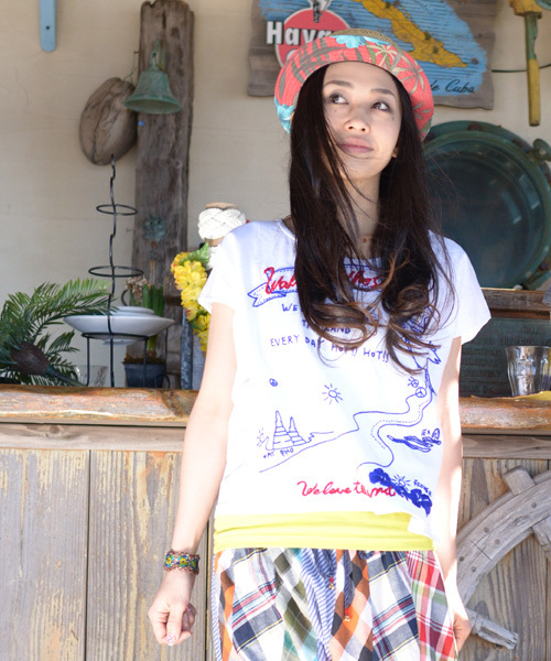 チャイハネ（チャイハネ）の「【チャイハネ】トロピカルペーパーハット（ハット・レディース・イエロー/レッド・FREE）」の11枚目の写真