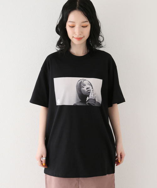 Carhartt WIP（カーハートダブリューアイピー）の「【CARHARTT WIP/カーハート ダブリューアイピー】S/S ARCHIVE GIRL T-SHIRT（Tシャツ/カットソー・レディース・ホワイト/ブラック・SMALL）」の11枚目の写真