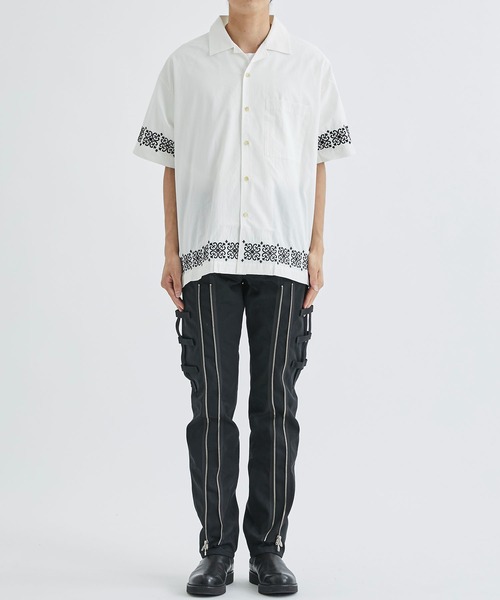 ALLEGE（アレッジ）の「Stitch S/S Shirt（シャツ/ブラウス・メンズ・ホワイト/ブラック・2/3）」の3枚目の写真