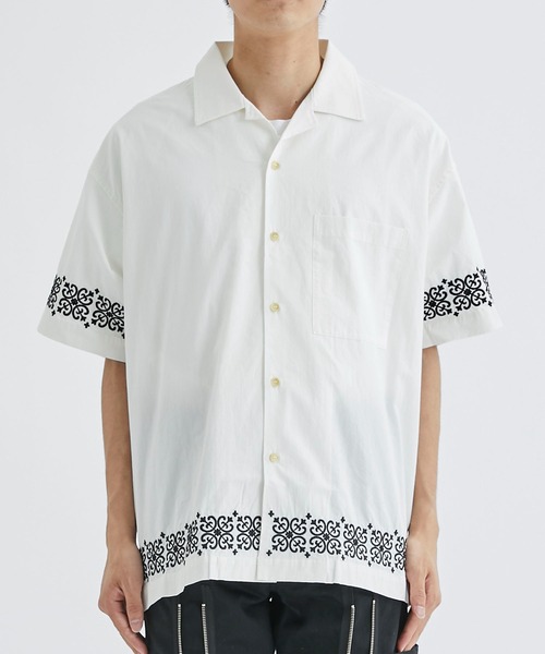 ALLEGE（アレッジ）の「Stitch S/S Shirt（シャツ/ブラウス・メンズ・ホワイト/ブラック・2/3）」の4枚目の写真