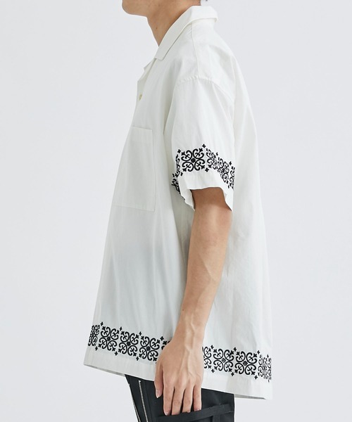 ALLEGE（アレッジ）の「Stitch S/S Shirt（シャツ/ブラウス・メンズ・ホワイト/ブラック・2/3）」の5枚目の写真