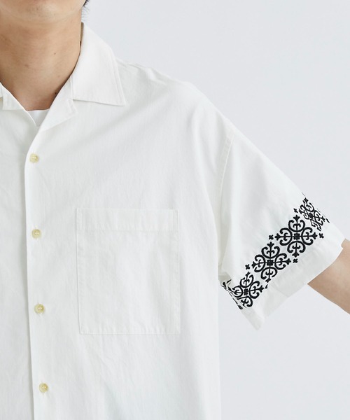ALLEGE（アレッジ）の「Stitch S/S Shirt（シャツ/ブラウス・メンズ・ホワイト/ブラック・2/3）」の8枚目の写真