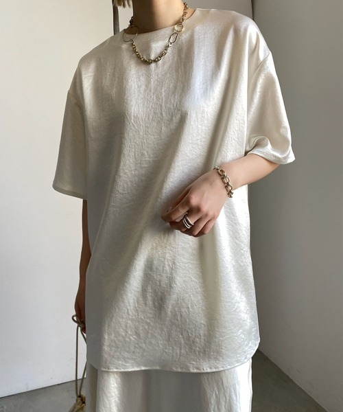 トップス ao GLOSSY FLOW TEE WITH SKIRT ao様専用 GLOSSY FLOW TEE WITH SKIRT - メルカリ