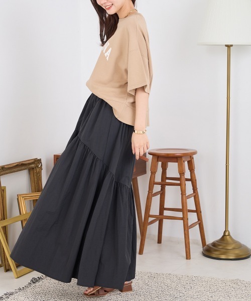 OMNES（オムネス）の「エステルオックスティアードスカート（スカート