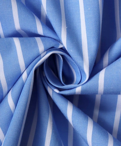 SITRY(シトリー)の「Oversize Drop shoulder Band Collar broadcloth shirt/オーバーサイズ ドロップショルダー バンドカラー ブロード 半袖シャツ(シャツ/ブラウス・メンズ・ブラック/ホワイト×ブルー/ホワイト/ブルーグレー/ブルー系その他/ホワイト×ブラック・M/L)」の7枚目の写真