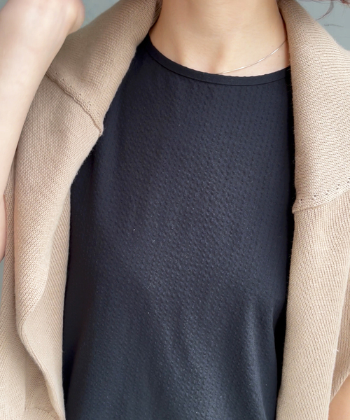 Spick & Span（スピックアンドスパン）の「≪追加≫ノースリティアードサッカーワンピース（ワンピース・レディース・ブラック・FREE）」の20枚目の写真