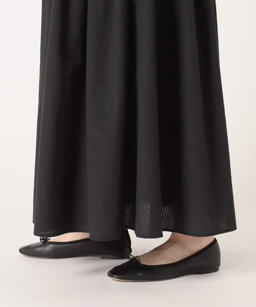Spick & Span（スピックアンドスパン）の「≪追加≫ノースリティアードサッカーワンピース（ワンピース・レディース・ブラック・FREE）」の3枚目の写真