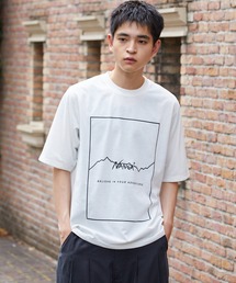 NANGA/ナンガ DRY MIX FRAME LOGO TEE ロゴ 半袖Tシャツ